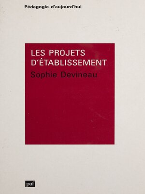 cover image of Les Projets d'établissements
